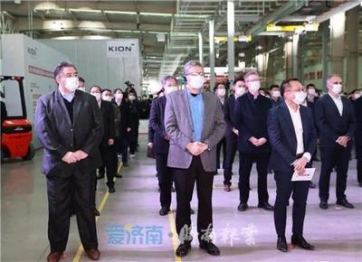 凱傲中國叉車一期項目投產暨美國德馬泰克項目開工活動在萊蕪區舉行